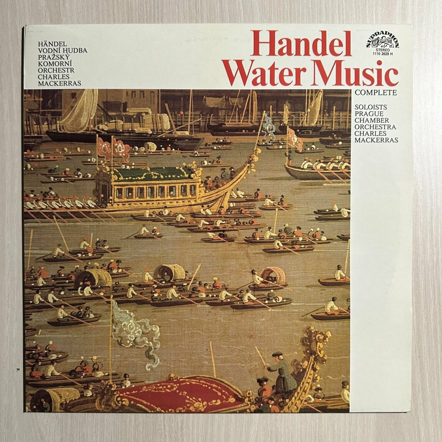 Виниловая пластинка Гендель - Музыка на воде (Чехословакия 1981г.)