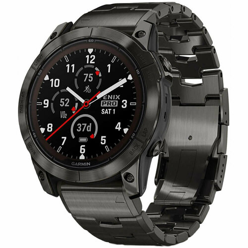Смарт-часы Garmin Fenix 7x Pro Sapphire Solar Carbon Gray DLC Titanium with Carbon Gray Metal Band 010-02778-30 15999000₽