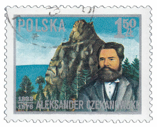 (1976-040) Марка Польша "А. Чекановский" 100 лет со дня смерти Александра Чекановского I Θ