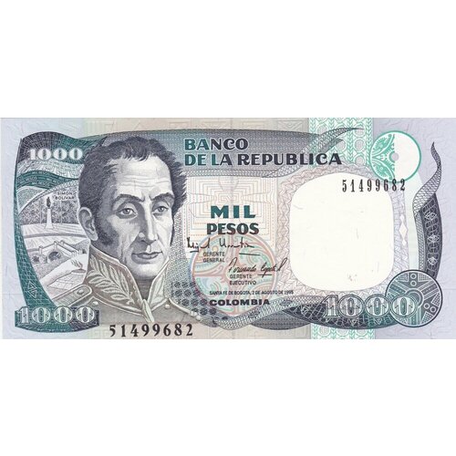 Колумбия 1000 песо 1995 г. колумбия 1 песо 1973 г 2