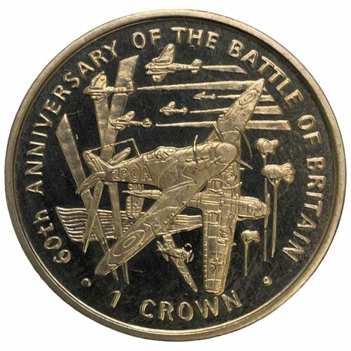 Остров Мэн 1 крона 2000 г. (60 лет битве за Британию) (CN) (2)