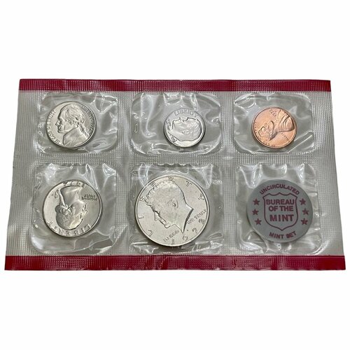 США, набор монет United States Uncirculated Coin Set 1972D 1972 г. сша набор монет united states uncirculated coin set 1976 г