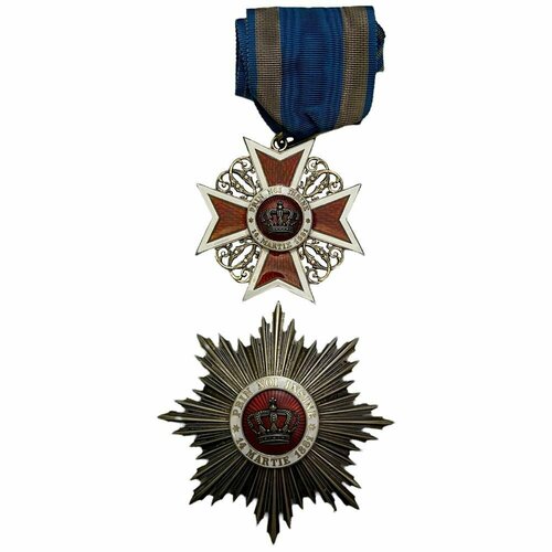 румыния орден короны румынии v степень 1901 1932 гг в коробке Румыния, орден Короны Румынии II степень 1901-1932 гг. (в коробке)