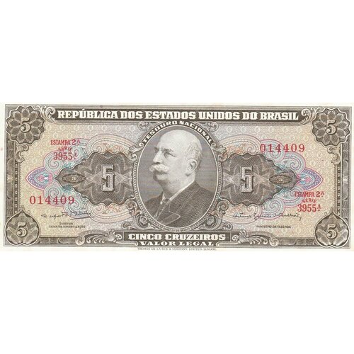 Бразилия 5 крузейро 1962-1964 гг. (4) клуб нумизмат монета 20 крузейро бразилии 1972 года серебро 150 лет независимости