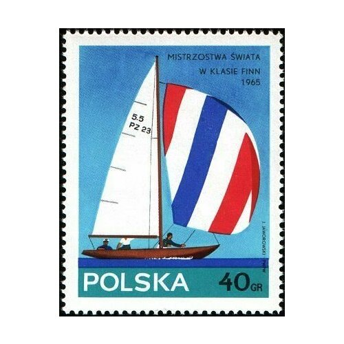(1965-028) Марка Польша Класс 5,5м , III Θ