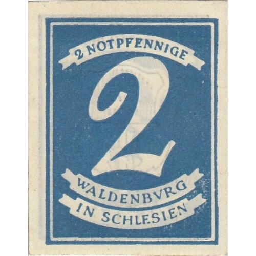 Германия (Веймарская Республика) Вальденбург 2 пфеннига 1921 г. (2) германия веймарская республика зальцбургхофен 2 пфеннига 1920 г
