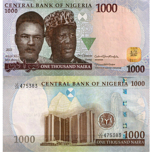 Нигерия 1000 найра 2021 (UNC Pick 36) нигерия 20 найра 2004 г генерал муртала рамат мухаммед unc