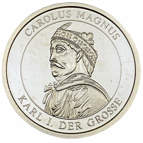 Германия, монетовидный жетон 10 евро 1996 г. (Карл I Великий) клуб нумизмат монета 2 талера баварии 1845 года серебро король баварии людвиг i