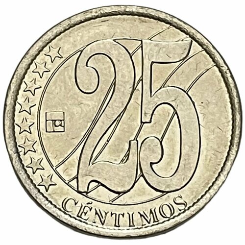 Венесуэла 25 сентимо 2007 г. (3) монета венесуэла 50 сентимо 2007 год 5