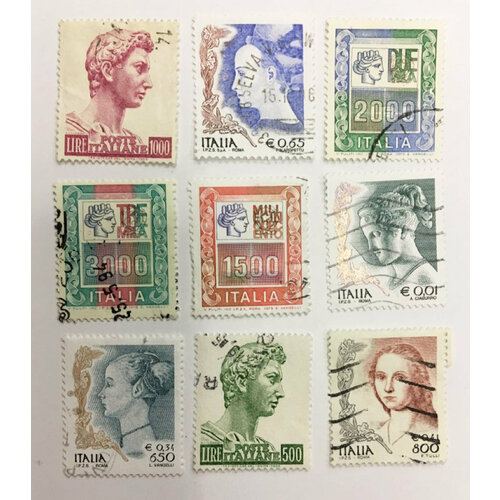 (--) Набор марок Италия 9 шт. Гашёные , III Θ