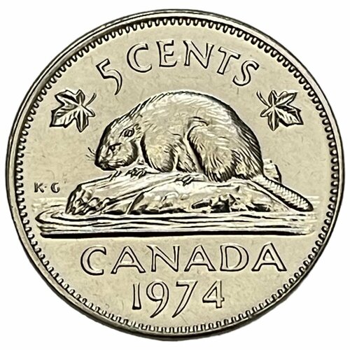 Канада 5 центов 1974 г. (2)