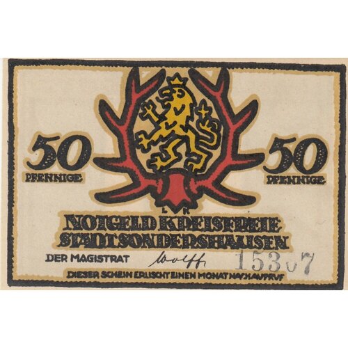 Германия (Веймарская Республика) Зондерсхаузен 50 пфеннигов 1922 г. (2)