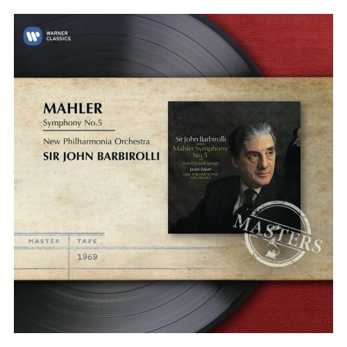 Компакт-Диски, Warner Classics, SIR JOHN BARBIROLLI - Mahler: Symphony No.5 (CD) компакт диски warner classics marriner sir neville vivaldi pergolesi magnificat gloria cd