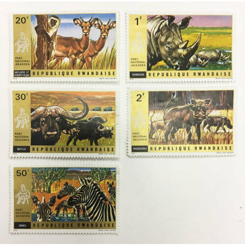 (--) Набор марок Руанда 5 шт. Негашеные , III O