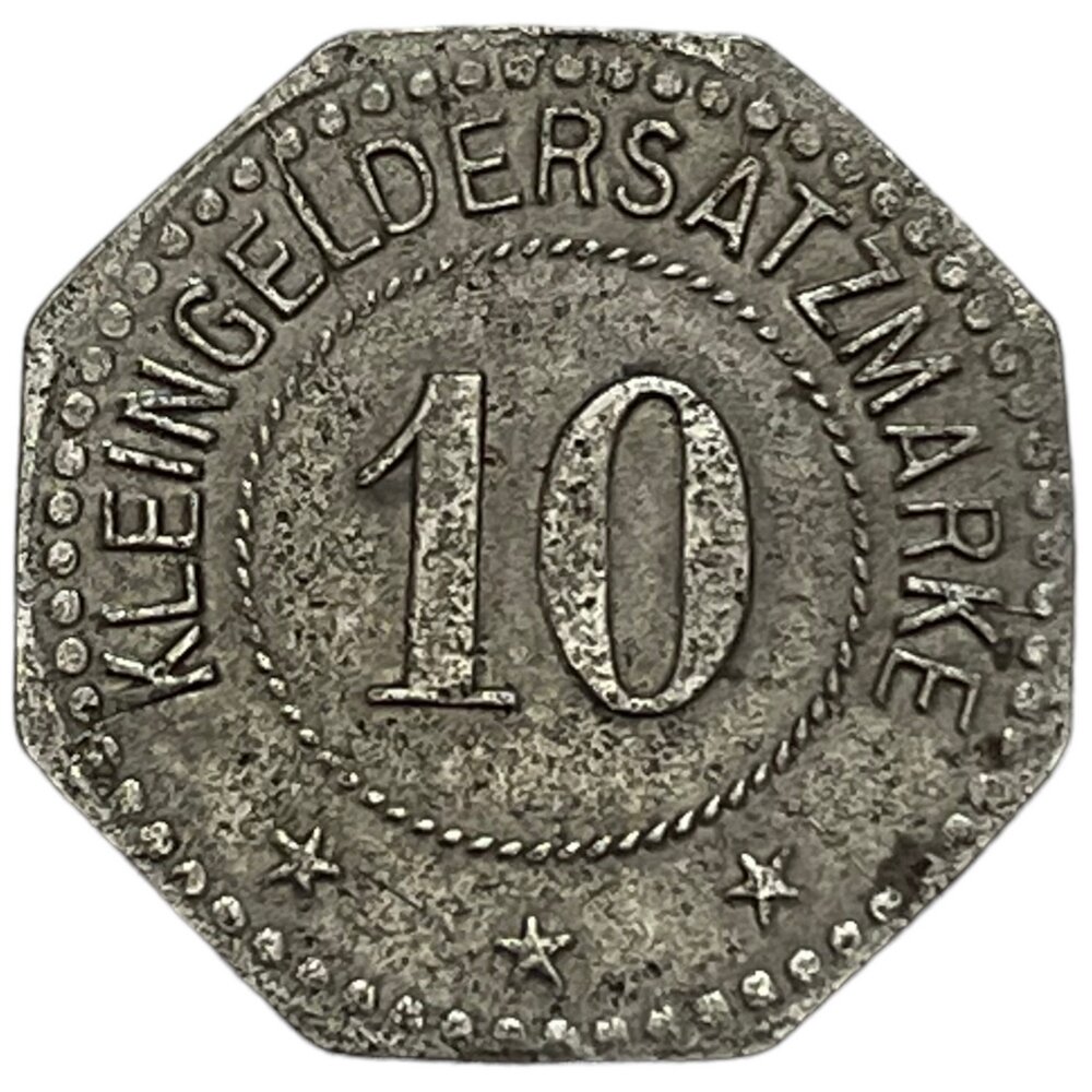 Германия, Лихтенфельс 10 пфеннигов 1914-1924 гг. (Fe)