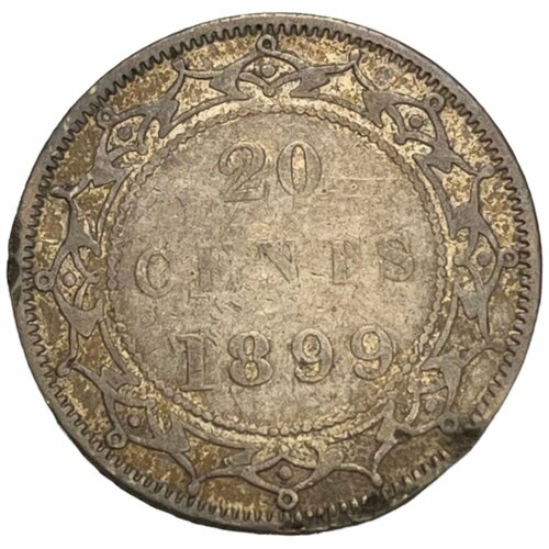 Канада, Ньюфаундленд 20 центов 1899 г. канада ньюфаундленд 10 центов 1896 г