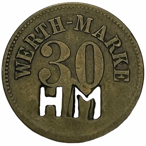 Германия (Веймарская Республика) Лейпциг 30 пфеннигов 1920 г. (Ценная марка HM) германия веймарская республика лейпциг 50 пфеннигов 1920 г 3