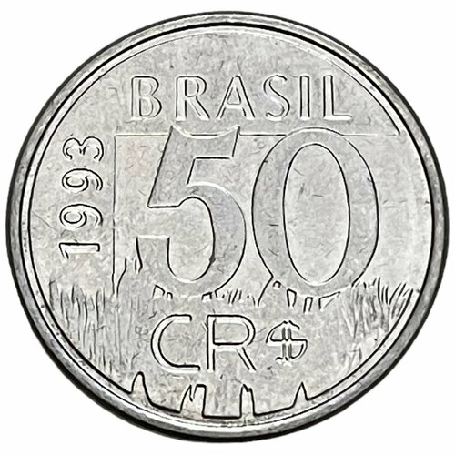 Бразилия 50 крузейро реал 1993 г. бразилия 50 крузейро реал 1993 г