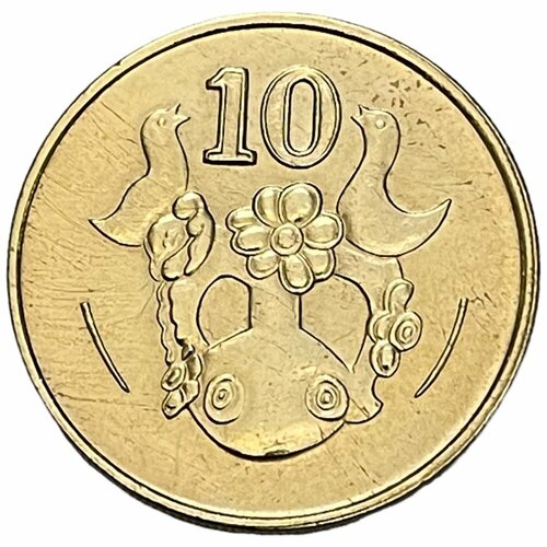 кипр 50 центов 1994 г Кипр 10 центов 1985 г.