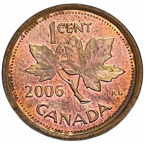 Канада 1 цент 2006 г. (Cu/Zn) канада 1 цент 2004 г cu zn