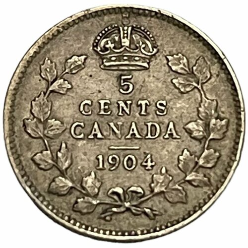 Канада 5 центов 1904 г. клуб нумизмат монета пенни англии 1904 года серебро эдуард vii