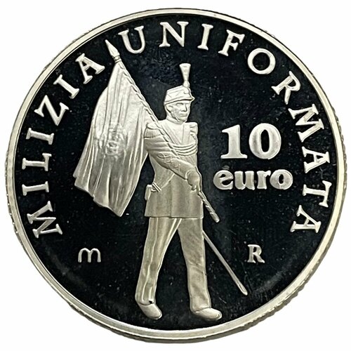 Сан-Марино 10 евро 2005 г. (Униформа милиции) (Proof) клуб нумизмат монета 5 евро сан марино 2005 года серебро зимняя олимпиада в турине