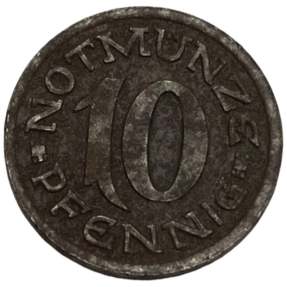 Германия (Веймарская Республика) Аахен 10 пфеннигов 1920 г. (9)