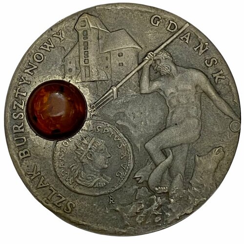 Ниуэ 1 доллар 2008 г. (Янтарный путь - Гданьск) клуб нумизмат монета доллар ниуэ 2008 года серебро год крысы