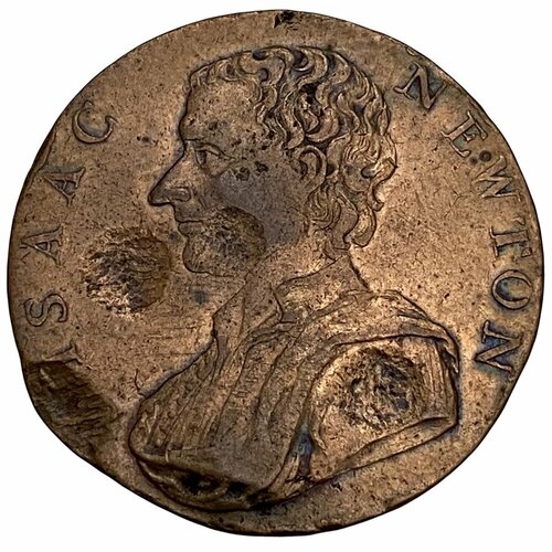 Великобритания, Миддлсекс токен 1/2 пенни 1793 г. (Политическая и национальная серия - Ньютон)