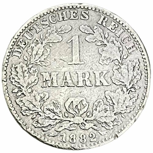 Германская Империя 1 марка 1882 г. (J) германская империя бавария 1 гульден 1846 г