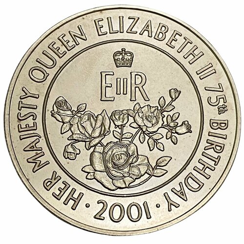 клуб нумизмат монета 5 фунтов англии 2010 года медно никель елизавета ii Остров Вознесения 50 пенсов 2001 г. (75 лет королеве Елизавете II) (2)