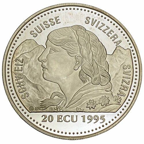 Швейцария 20 экю 1995 г. (Защита нейтралитета) клуб нумизмат монета 1 16 экю франции 1704 года серебро людовик xiiii