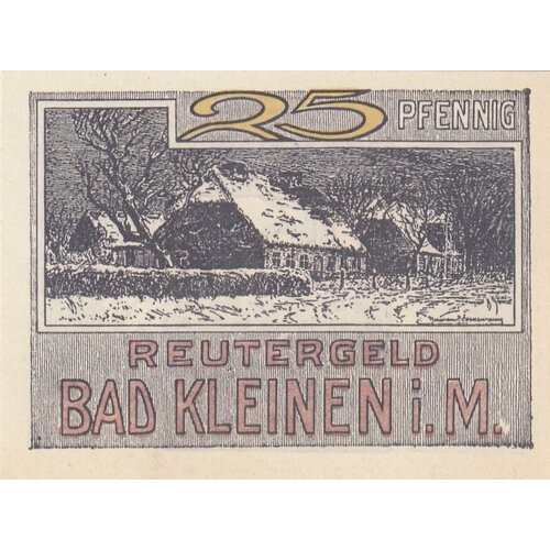 Германия (Веймарская Республика) Бад-Клайнен 25 пфеннигов 1922 г.