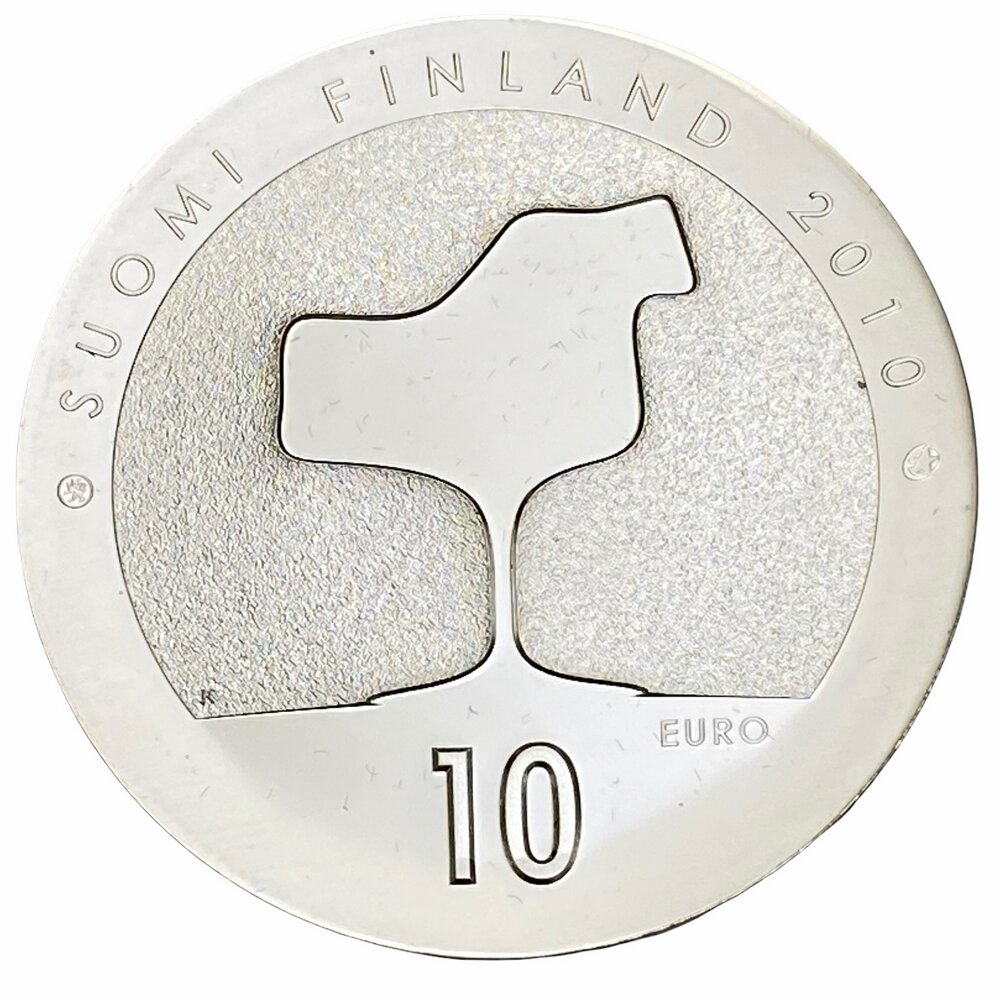 Финляндия 10 евро 2010 г. (100 лет со дня рождения Ээро Сааринена)
