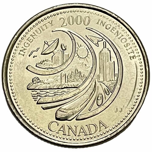 Канада 25 центов 2000 г. (Миллениум - Изобретательность) (Ni) канада 25 центов 2000 г миллениум гармония ni