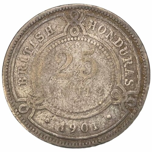 Британский Гондурас 25 центов 1901 г.