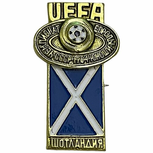 Знак Шотландия из серии Чемпионат Европы по футболу среди юношей СССР 1984 г.