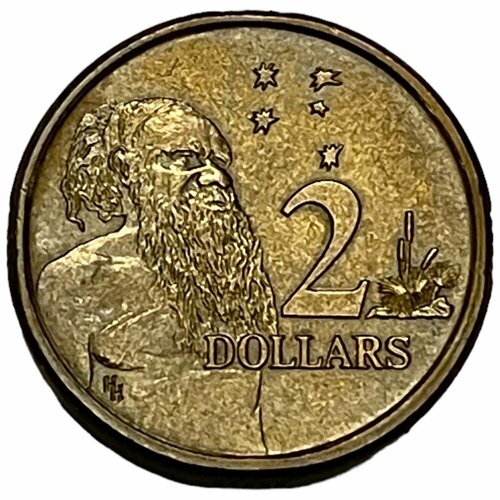 Австралия 2 доллара 1988 г. австралия 1 25 доллара 2013 г дырявый доллари свалка