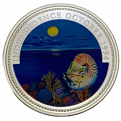 Палау 20 долларов 1994 г. (Обретение независимости в октябре) (Proof) клуб нумизмат монета 10 долларов науру 1994 года серебро парусник джон феарн