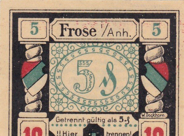 Германия (Веймарская Республика) Фрозе 5 пфеннигов 1918-1922 г. (2)