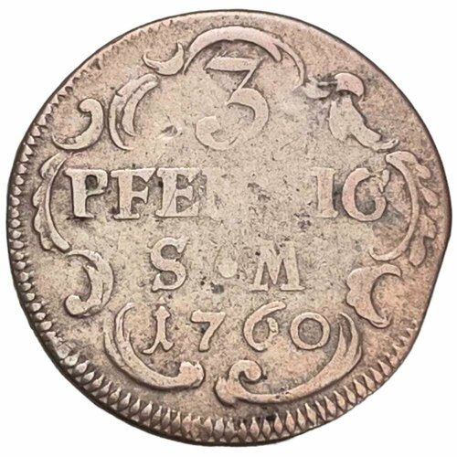 Германия, Майнц 3 пфеннига 1760 г. w a s p виниловая пластинка w a s p w a s p