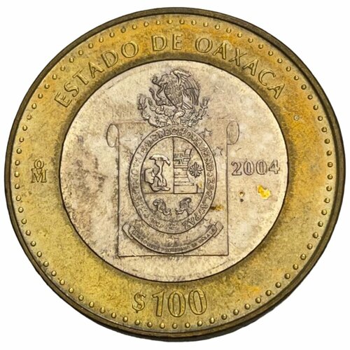 Мексика 100 песо 2004 г. (180 лет Федерации - Оахака)