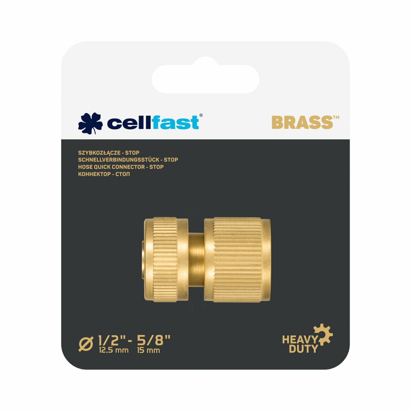 Коннектор - стоп 1/2'' BRASS Cellfast 52-820 - фотография № 3