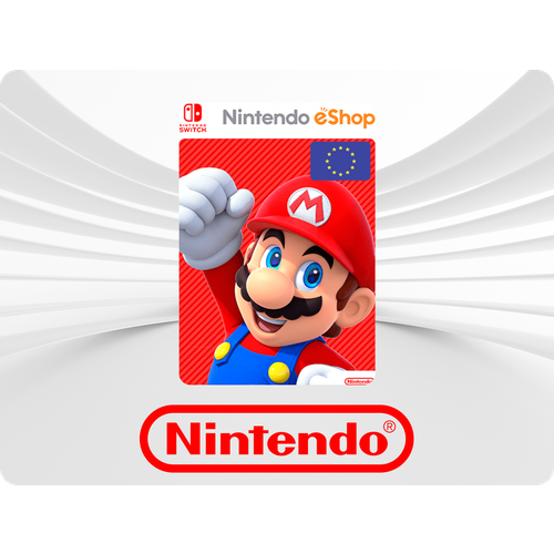 Пополнение счета Nintendo eShop на 15 EUR Код активации Евро Подарочная карта Нинтендо Ешоп Gift Card Еврозона 189000₽