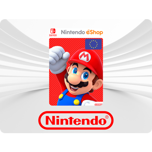 Пополнение счета Nintendo eShop на 15 EUR (€) / Код активации Евро / Подарочная карта Нинтендо Ешоп / Gift Card (Еврозона)