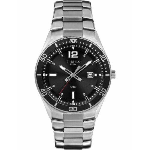 Наручные часы TIMEX, черный, серебряный