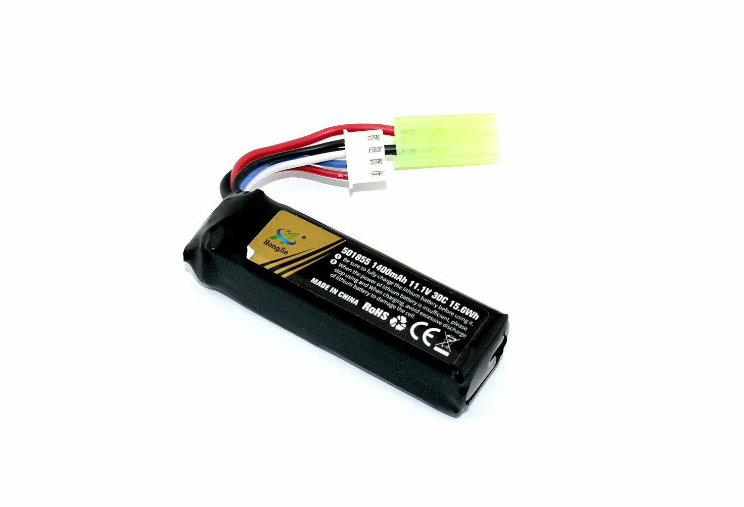 Аккумулятор Li-Pol 11.1V 401855 1400mAh разъем mini Tamiya plug