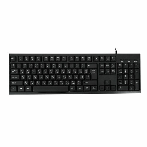 Клавиатура проводная K100 Keyboard K100, USB wired, 105 кл, 1.8m, Foxline