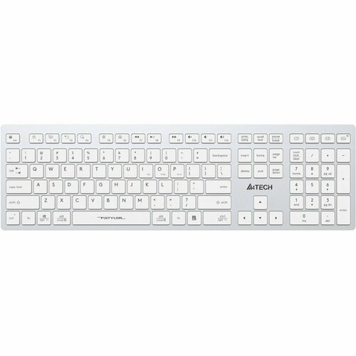 Клавиатура A4Tech Fstyler FBX50C белый USB BT FBX50C WHITE 1777590 431100₽