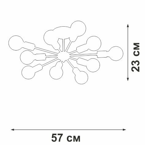 Накладная люстра Vitaluce - фото №2